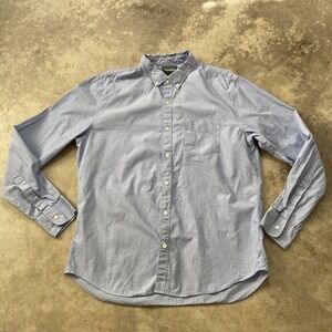 Bononos Shirt Mens Size XL Slim‎ Fit Button Down Blue Casual Cotton Preppy